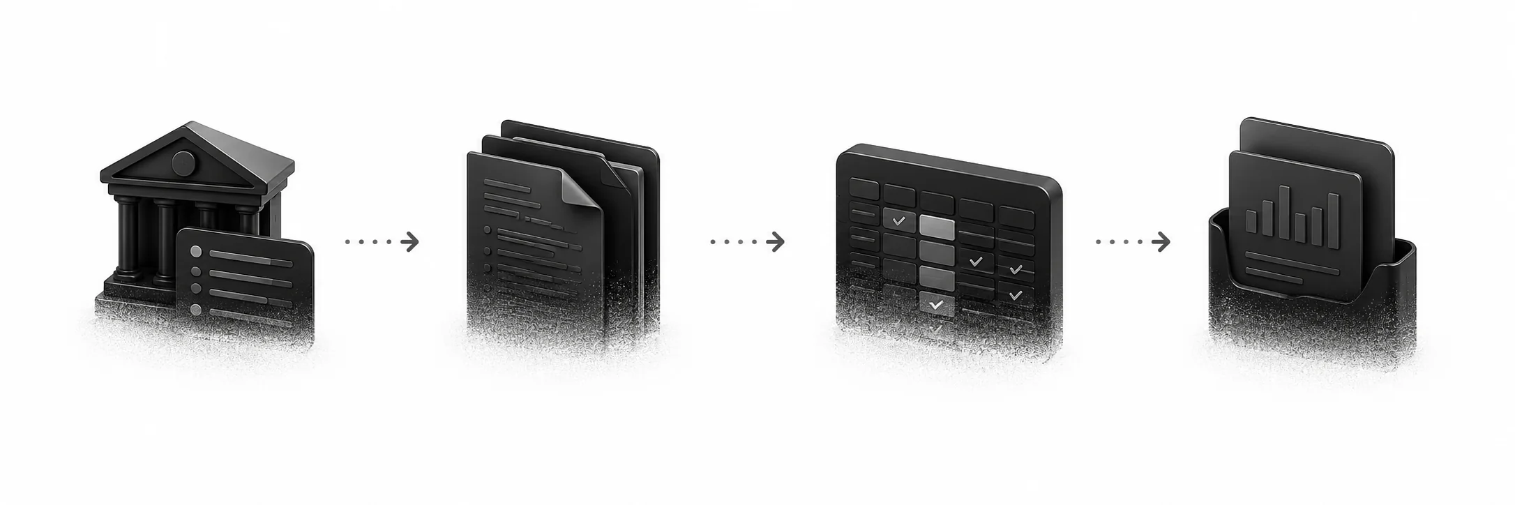 From bank feeds to final returns process illustration